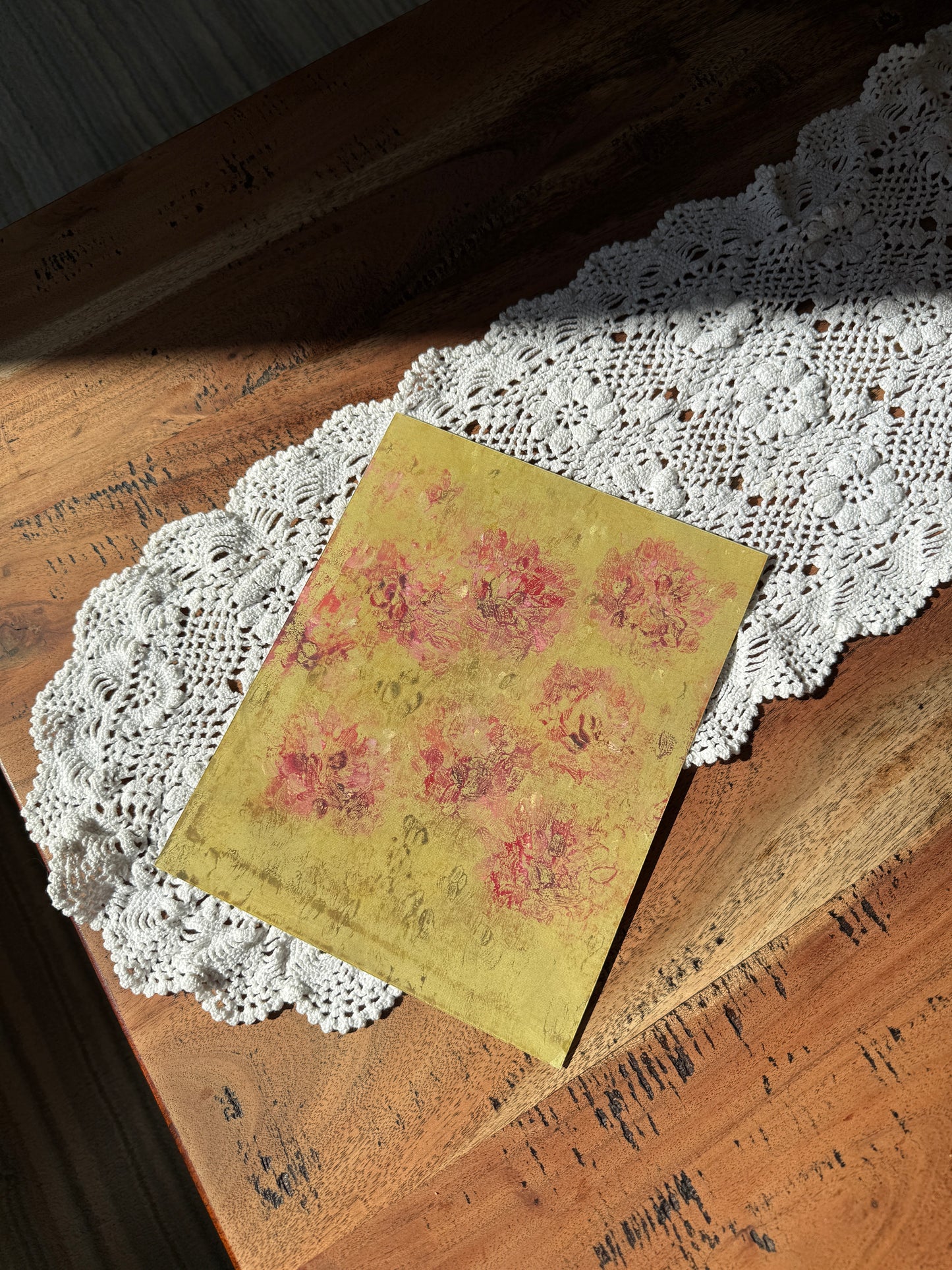 Pressed Flowers, Chartreuse - Open Edition Print