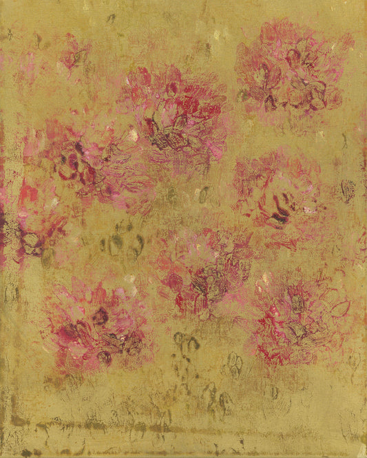 Pressed Flowers, Chartreuse - Open Edition Print